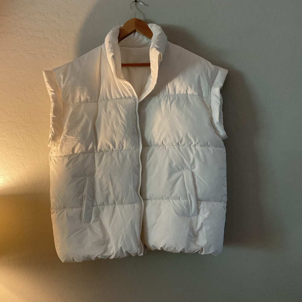White Puffer Vest
